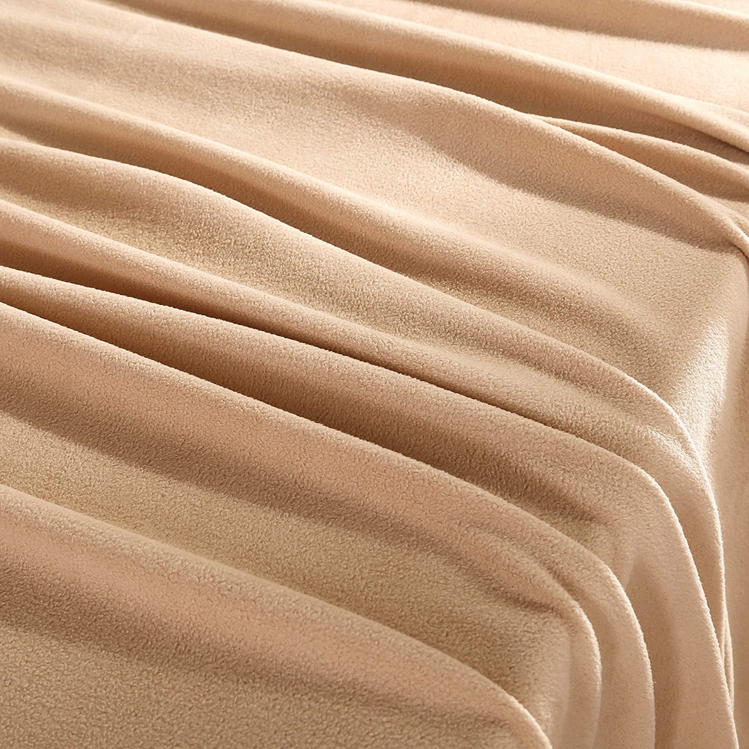 Microfleece Sheet Set | Super Soft Cozy Fleece Sheets | All-Season Warmth | Tan Linen | Full (80" X 90")