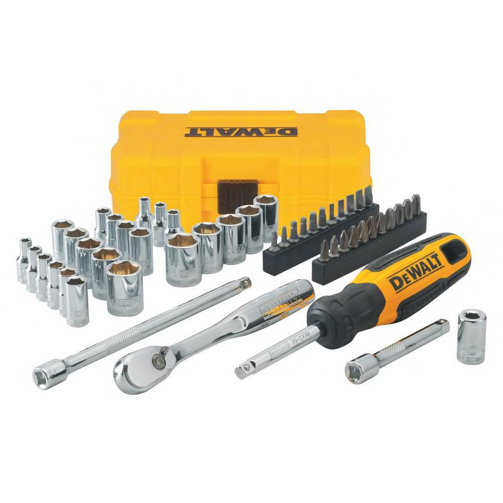 1/4 In. Drive SAE and Metric Mechanics Tool Set (50-Piece)