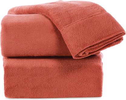 Serasoft Sheet Set | All Season Warmth | Super Soft Cozy Plush Sheets | Mahogany Red | Full (82" X 90")