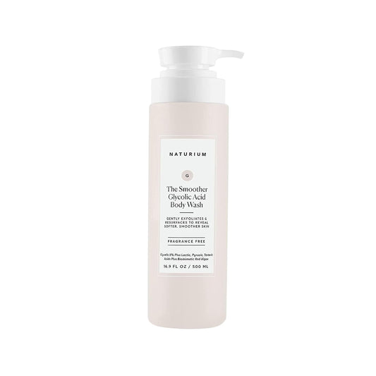 the Smoother Glycolic Acid Exfoliating Body Wash, Soft & Smoothing Cleanser, 16.9 Oz