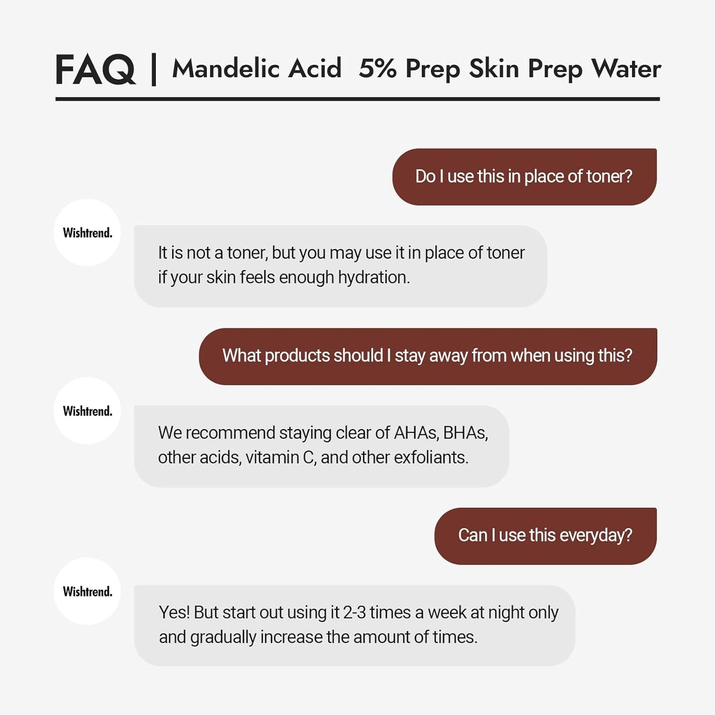 [] Mandelic Acid 5% Skin Prep Water, Gentle Skin Korean Exfoliator for Face, Aha Bha Toner, Ideal for Sensitive Skin | Helping Clogged Pores and Pigmentation (1 Fl Oz (Pack of 1))