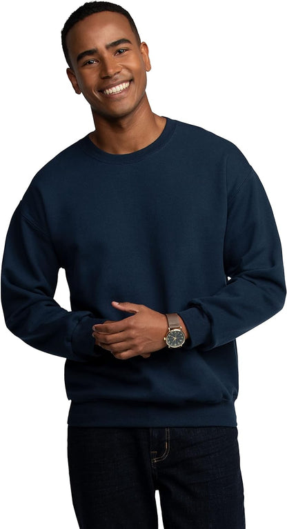 Men'S Eversoft Fleece Crewneck Sweatshirts, Moisture Wicking & Breathable, Sizes S-4X