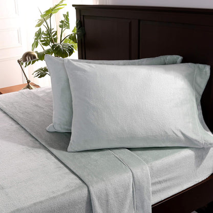 Velvetloft Sheet Set | Super Soft, Cozy Plush Sheets | Light Blue | Queen (96" X 100")