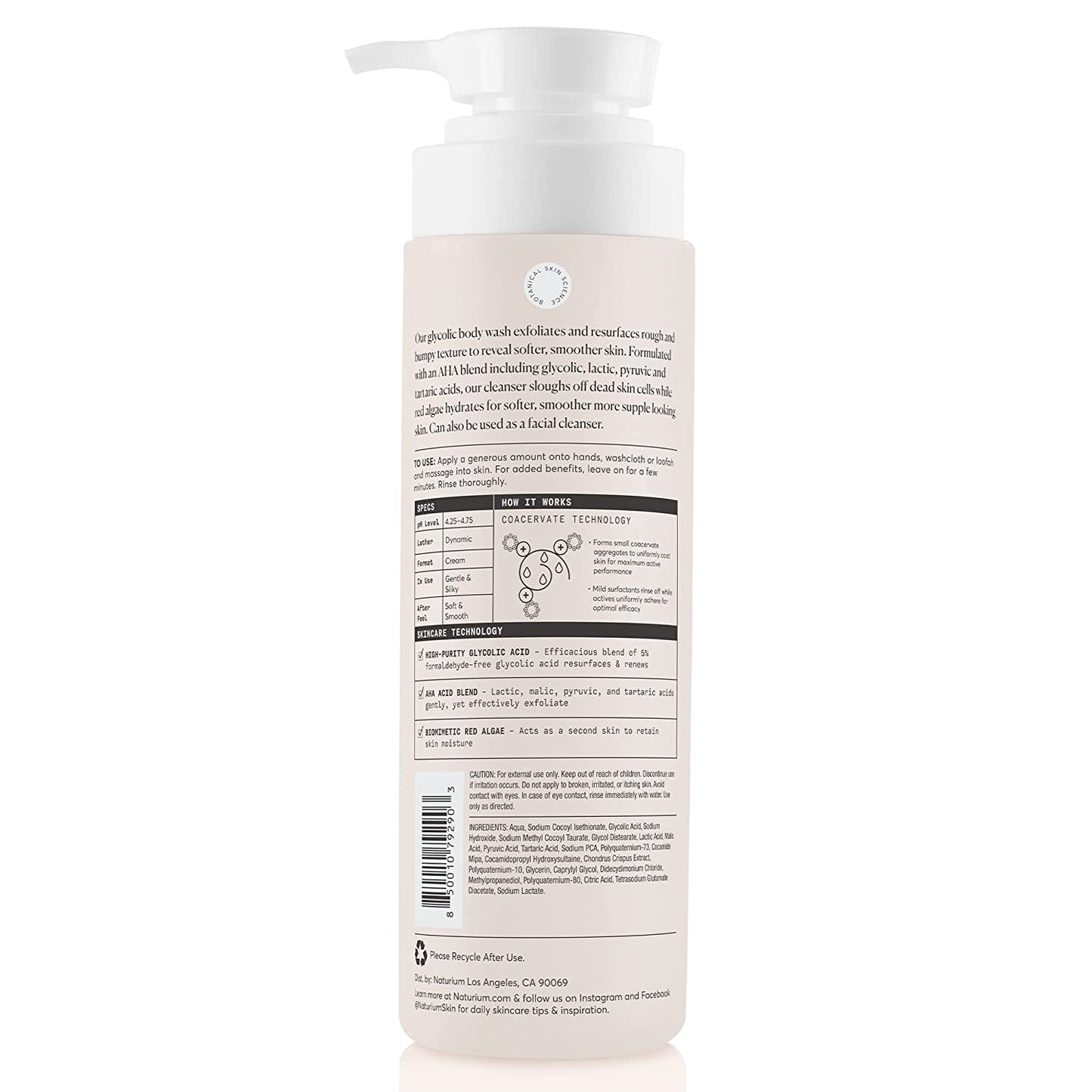 the Smoother Glycolic Acid Exfoliating Body Wash, Soft & Smoothing Cleanser, 16.9 Oz