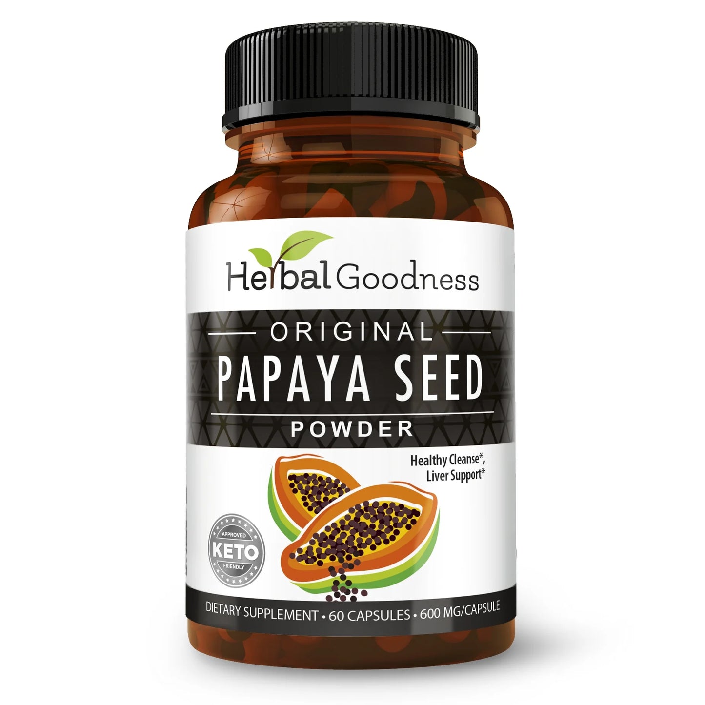 Papaya Seeds Powder - Gut & Digestive System Support for Men & Women - 60/600Mg -