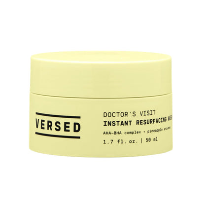 Doctor'S Visit Skin Resurfacing Face Mask - Glycolic Acid + Lactic Acid Face Exfoliant for Dark Spots & Skin Texture - AHA BHA Enzyme Mask to Brighten, Smooth Rejuvenate Skin (1.7 Fl Oz)