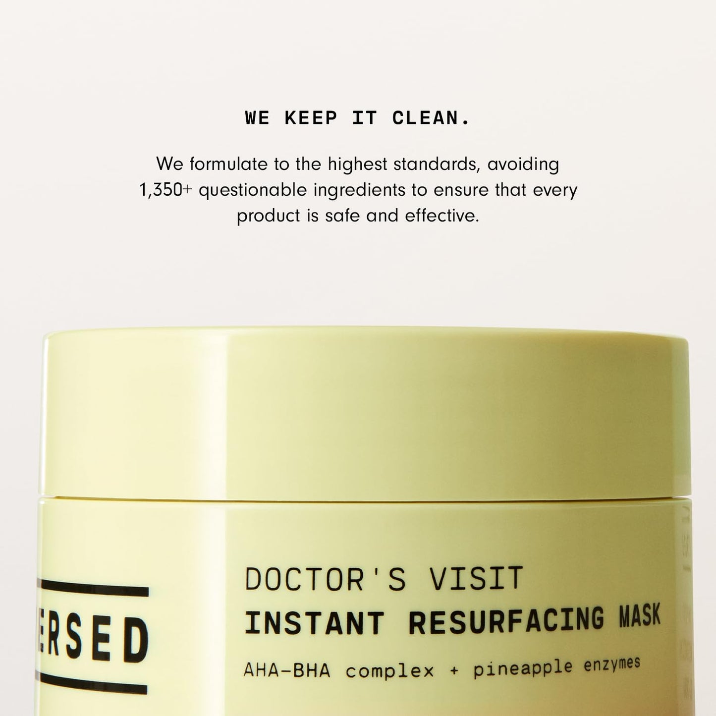 Doctor'S Visit Skin Resurfacing Face Mask - Glycolic Acid + Lactic Acid Face Exfoliant for Dark Spots & Skin Texture - AHA BHA Enzyme Mask to Brighten, Smooth Rejuvenate Skin (1.7 Fl Oz)