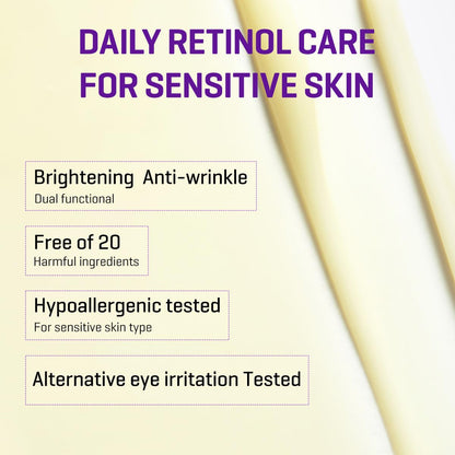 Retinol Intense Advanced Triple Action Eye Cream - 1.01Oz, 30Ml - Fine Lines and Dark Circles Care for Glass Skin - Mild 0.1% Retinol under Eye Cream for Aging Signs - Korean Skin Care