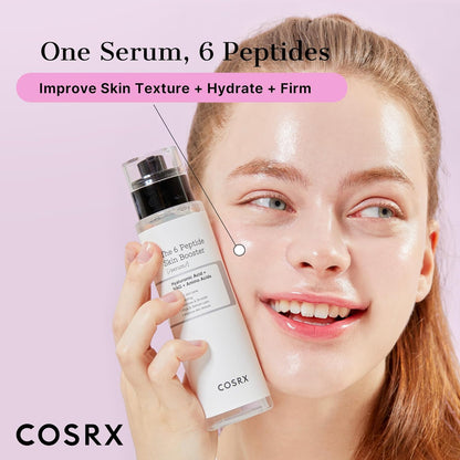 6X Peptide Collagen Booster Toner Serum 150Ml/5.07 Fl.Oz, Skin Renewal Boosting Facial Essence, Niacinamide & Hyaluronic Acid for All Skin Types, Korean Skincare, Paraben Free