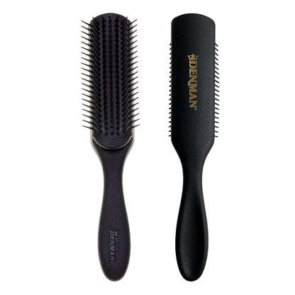 Jack Dean by  Curly Hair Brush D3 (All Black) 7 Row Styling Brush for Detangling, Separating, Shaping and Defining Curls - for Women and Men